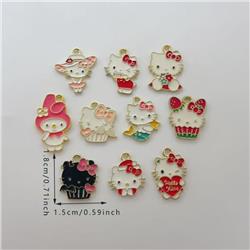 hello kitty anime pendant 10pcs a set