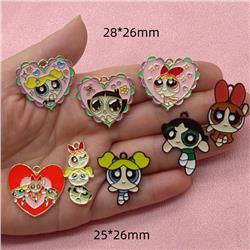 The Powerpuff Girls anime pendant 10pcs a set