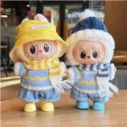 Labubu anime 17cm doll change clothes (only clothes)