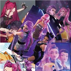 Kpop demon hunters anime poster price for a set of 8 pcs