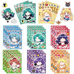 Sailor Moon Crystal anime DIY sticker price for 8pcs