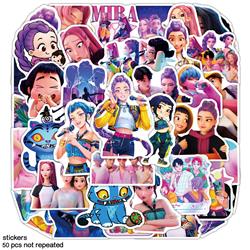 Kpop demon hunters anime stickers 50pcs a set