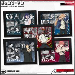chainsaw man anime Picture frame painting