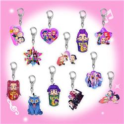 Kpop demon hunters anime keychain