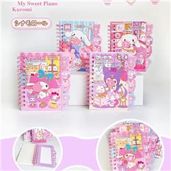 Kuromi anime notebook 24 pcs a set