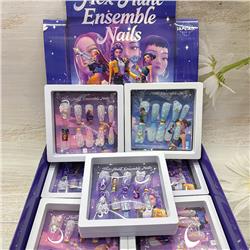 Kpop demon hunters anime nail stickers 18 pcs a set