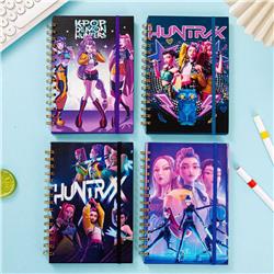 Kpop demon hunters anime notebook 4 pcs a set