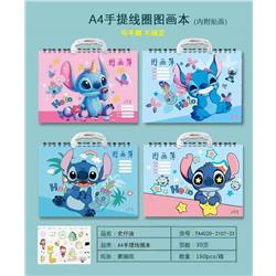 stitch anime picture book 10pcs a set