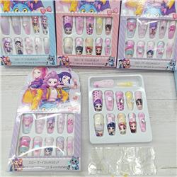 Kpop demon hunters anime nail stickers 12pcs a set