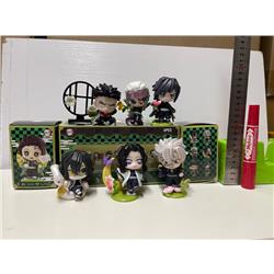Demon slayer kimets anime figure 10cm 6pcs a set