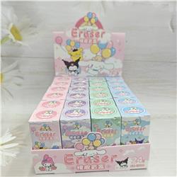 Kuromi anime eraser 24 pcs a set