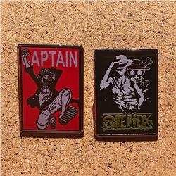 One Piece anime pin 2pcs a set