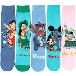 stitch anime socks 10pcs a set
