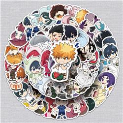 Blue Lock anime waterproof stickers 50pcs a set