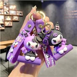 Kuromi anime keychain
