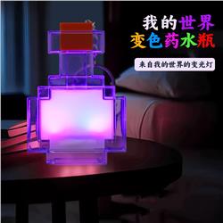 Minecraft anime 8 color changes keychain