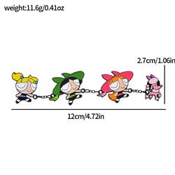 The powerpuff girls anime pin