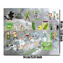 Rick and Morty anime 3D waterproof sticker