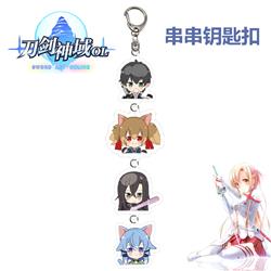 Sword art online anime keychain