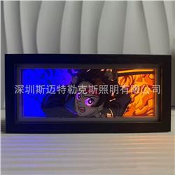 Demon slayer kimets anime light lamp
