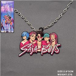 Kpop demon hunters anime necklace