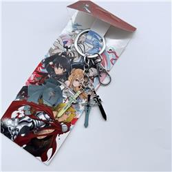 Sword art online anime keychain