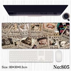 One Piece anime Mouse pad 80*30*0.3cm