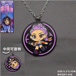 Kpop demon hunters anime necklace