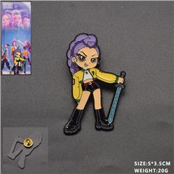 Kpop demon hunters anime pin