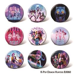 Kpop demon hunters anime pin 58mm set