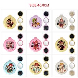 Toilet-bound hanako-kun anime multi functional small mirror and comb 5 pcs a set