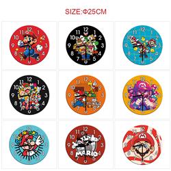 Super Mario anime wall clock