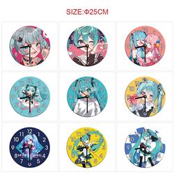 Hatsune Miku anime wall clock