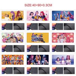 Kpop demon hunters anime Mouse pad 40*90cm