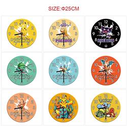 pokemon anime wall clock