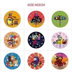 Among Us anime wall clock