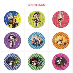 Demon slayer kimets anime wall clock
