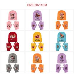 Toilet-bound hanako-kun anime hat and glove set