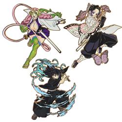 Demon slayer kimets anime pin (luminou) 6pcs a set