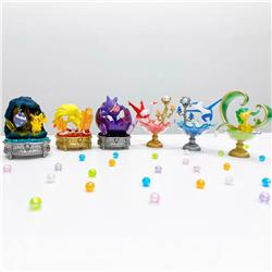 Pokemon anime figure 6pcs a set