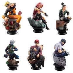 Naruto anime figure 8cm 6pcs a set