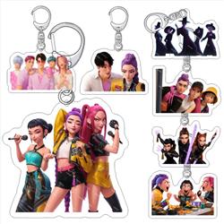 Kpop demon hunters anime keychain