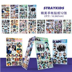 Straykids anime stickers 12pcs a set