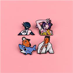 chainsaw man anime pin 5pcs a set
