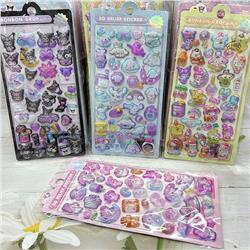 Kuromi anime 3D sticker 40pcs a set