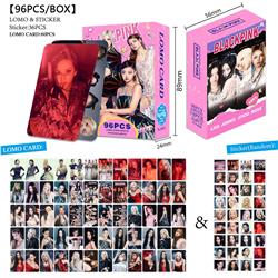 black pink anime lomo cards price for a set of 96pcs