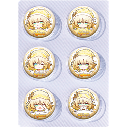 Honkai: Star Rail anime pin 6pcs a set 25mm