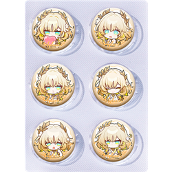 Honkai: Star Rail anime pin 6pcs a set 25mm