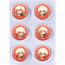 Honkai: Star Rail anime pin 6pcs a set 25mm