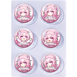 Honkai: Star Rail anime pin 6pcs a set 25mm